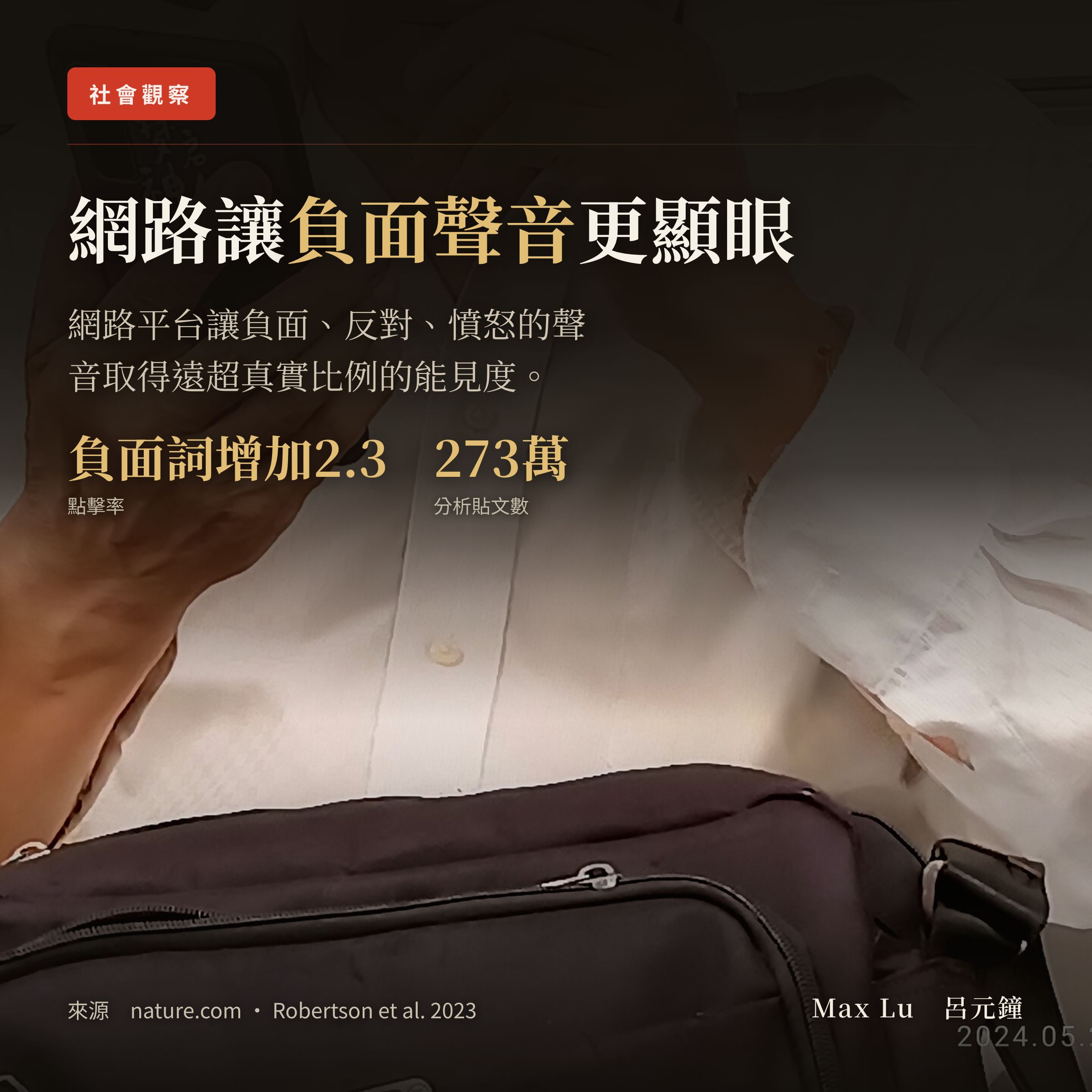 網路上唱衰的人真的比較多嗎？還是演算法讓你以為他們比較多？