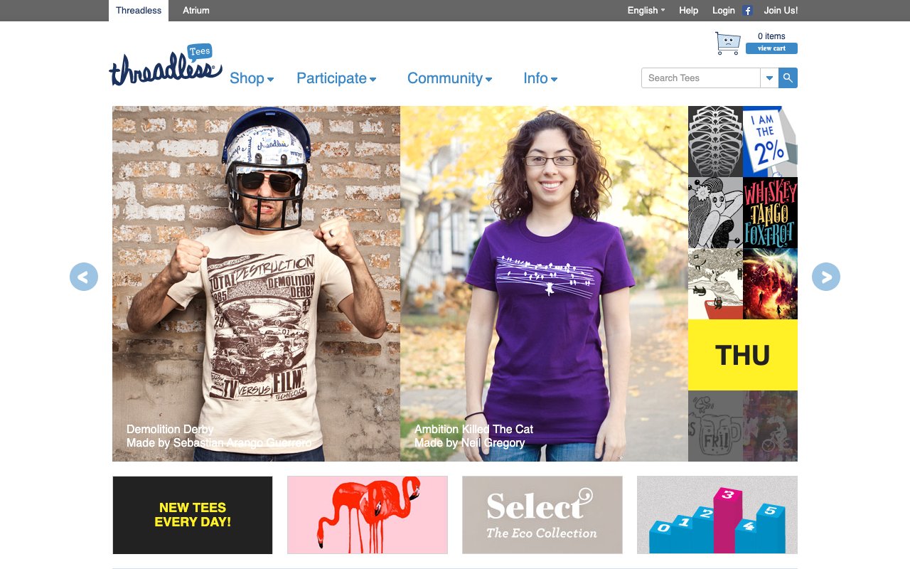 【電子商務實戰講堂之三十七】Threadless.com─群眾外包的T-Shirt網站翹楚