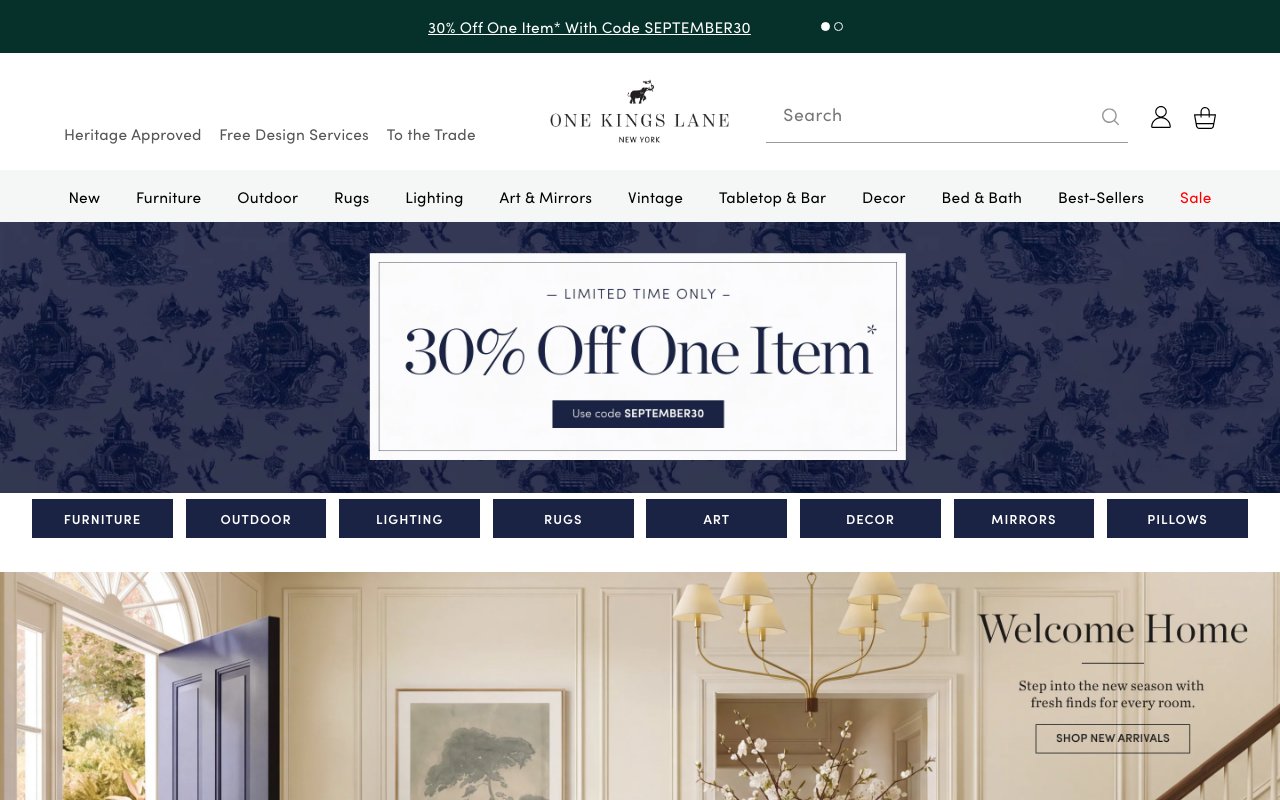【電子商務實戰講堂 之十】OneKingsLane.com─家具家飾閃購市場的王者